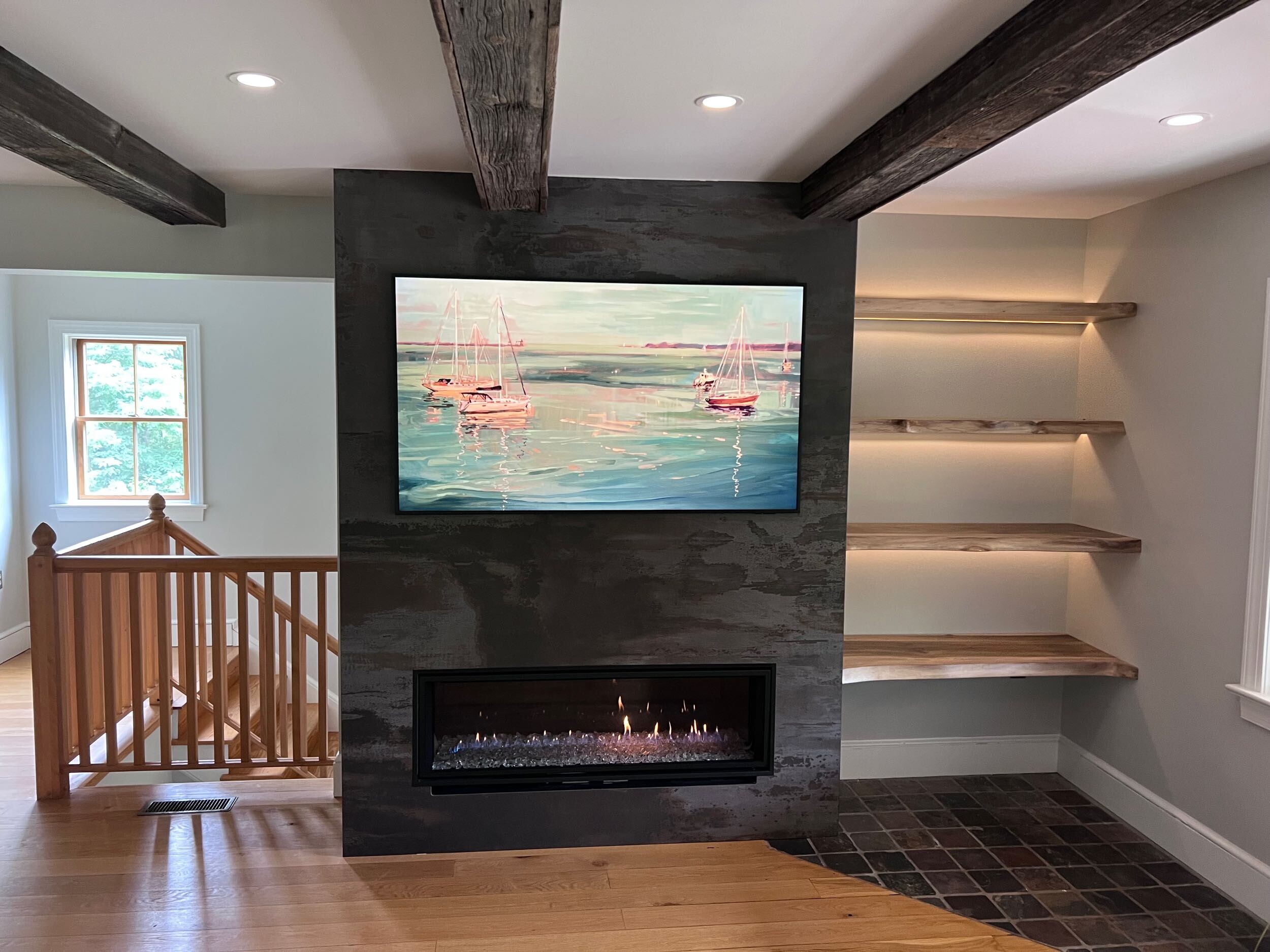 Fireplace renovation and installation