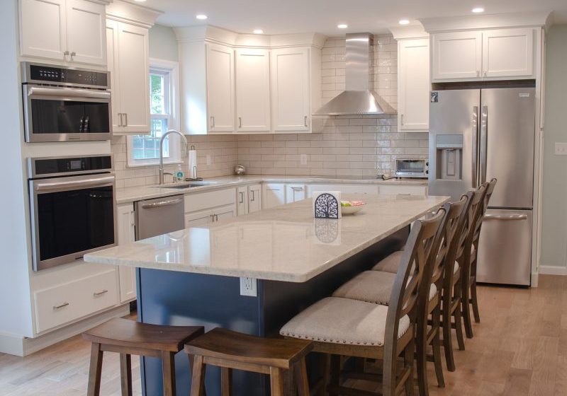 Large White Kitchen Renovation