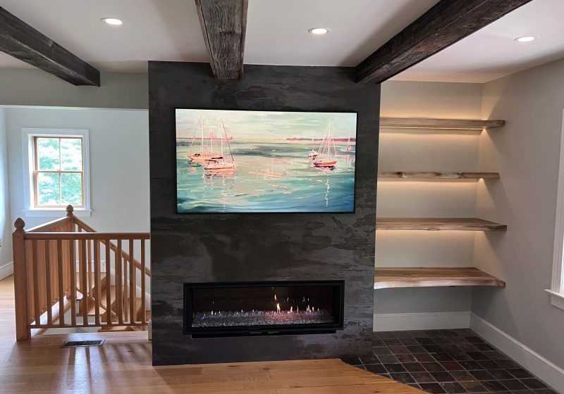 Fireplace renovation and installation